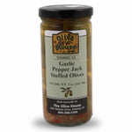 Garlic Pepper Jack Stuffed Olives